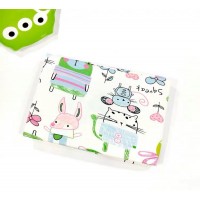 嬰兒純棉多用途薄包被 / 浴巾 / 床單 (小鳥小花)